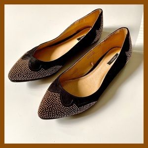 Forever 21 black suede flats